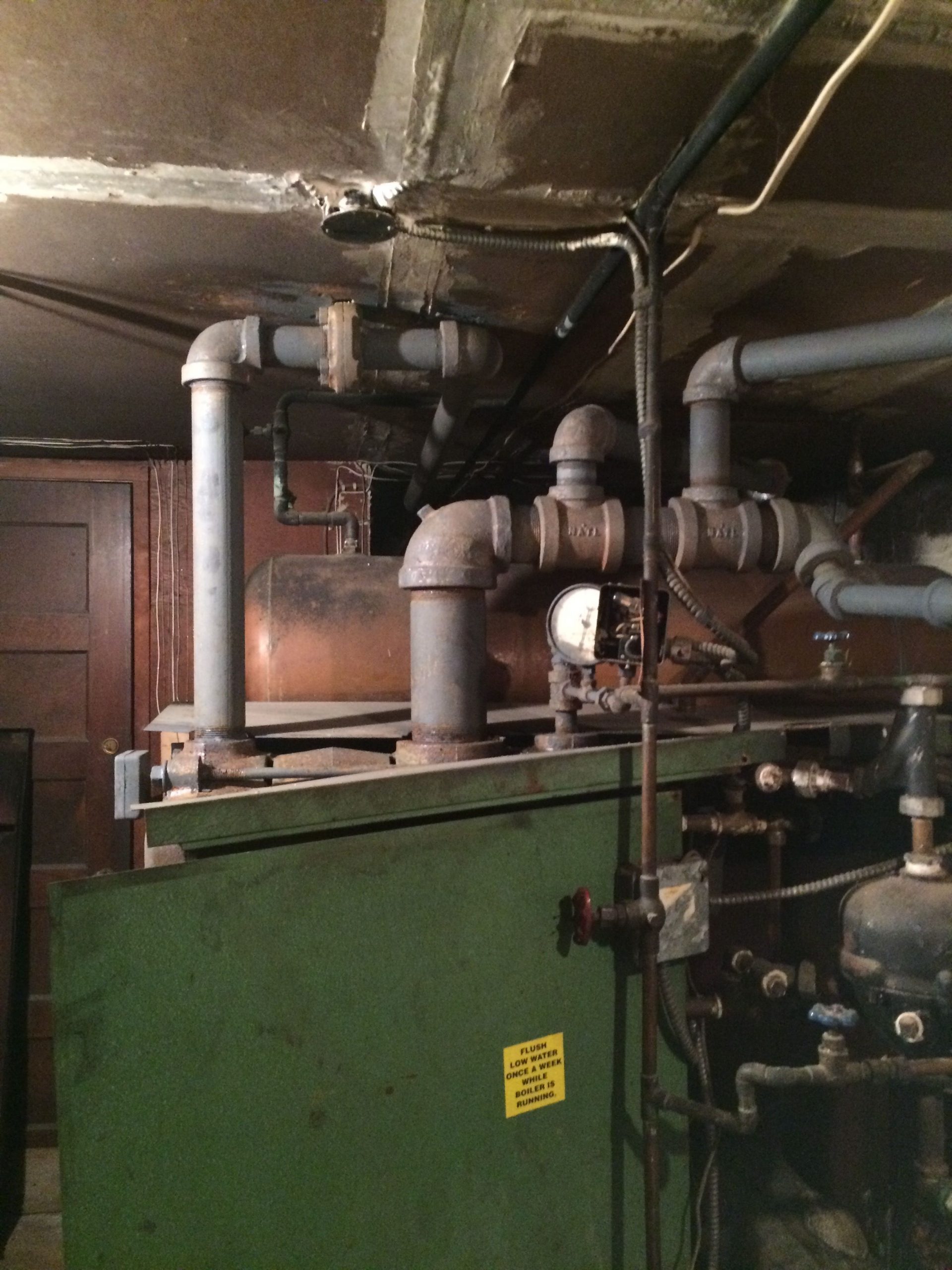 Able Air technician repairing a boiler in Uniondale, NY
