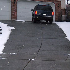 Snow melt radiant heating system installed by Able Air Heat