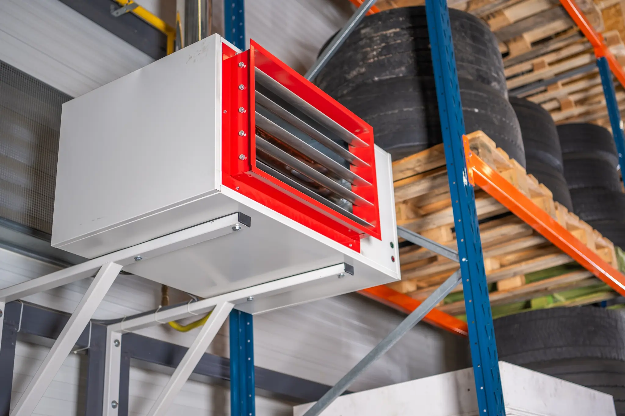 Commercial warehouse heating installation by Able Air Heat
